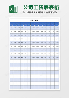 员工工资excel表格,员工工资条excel