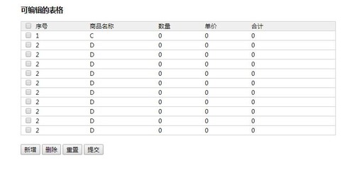 js表格编辑,js填写表单