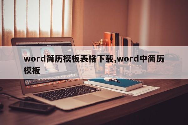 word简历模板表格下载,word中简历模板